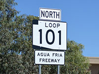 Loop 101 Freeway Sign in Peoria