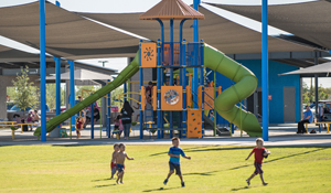 Shaded Playground at Pioneer Community Park