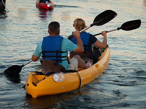 Canoe on Lake Pleasant